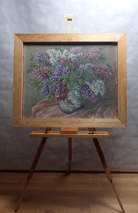 KAMENICE V ORLICKÝCH HORÁCH + ŠEŘÍKY VE VÁZE -  DVOJOBRAZ - KMOŠEK PETR KAMENICE V ORLICKÝCH HORÁCH + ŠEŘÍKY VE VÁZE -  DVOJOBRAZ - KMOŠEK PETR