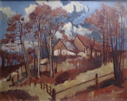 KAMENICE V ORLICKÝCH HORÁCH + ŠEŘÍKY VE VÁZE -  DVOJOBRAZ - KMOŠEK PETR KAMENICE V ORLICKÝCH HORÁCH + ŠEŘÍKY VE VÁZE -  DVOJOBRAZ - KMOŠEK PETR