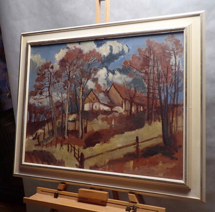 KAMENICE V ORLICKÝCH HORÁCH + ŠEŘÍKY VE VÁZE -  DVOJOBRAZ - KMOŠEK PETR KAMENICE V ORLICKÝCH HORÁCH + ŠEŘÍKY VE VÁZE -  DVOJOBRAZ - KMOŠEK PETR