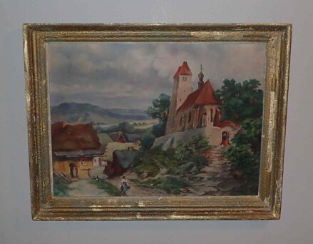 KOSTELÍK VE VESNIČCE - NEZNÁMÝ AUTOR