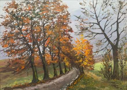 STROMY U CESTY NA PODZIM - KOUSAL JAN