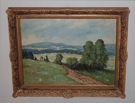 KRAJINA S POLI A LESY - NEZNÁMÝ AUTOR