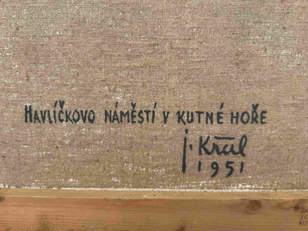 HAVLÍČKOVO NÁMĚSTÍ V KUTNÉ HOŘE - KRČIL JOSEF