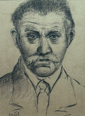 PORTRÉT MUŽE - KRČIL JOSEF