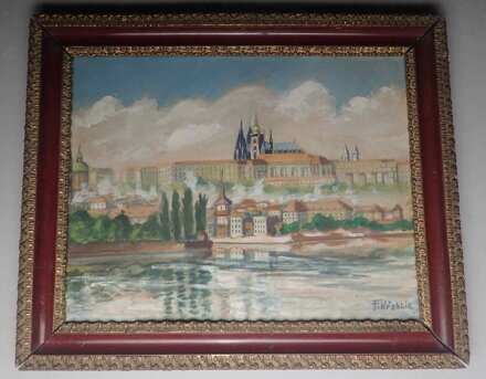 PRAHA POHLED NA HRADČANY - KŘEHLÍK FRANTIŠEK