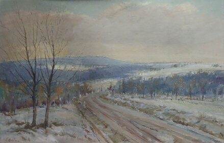 CESTA V ZIMNÍ KRAJINĚ - IMPRESE - LACINA BOHDAN