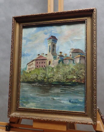 IMPRESIONISTICKÁ KRAJINA S VĚŽÍ - MALINOVSKÝ IMPRESIONISTICKÁ KRAJINA S VĚŽÍ - MALINOVSKÝ