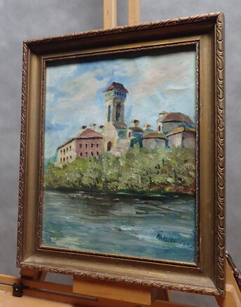 IMPRESIONISTICKÁ KRAJINA S VĚŽÍ - MALINOVSKÝ IMPRESIONISTICKÁ KRAJINA S VĚŽÍ - MALINOVSKÝ