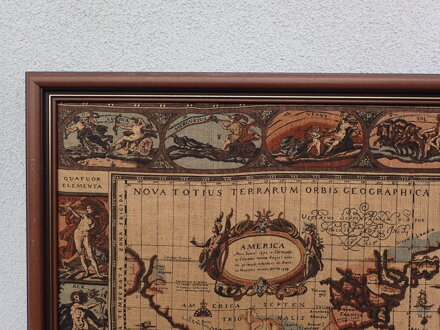 MAPA SVĚTA 1645 Z LE THEATER DU MONDE NEBO NOUVEL ATLAS