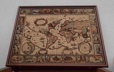 MAPA SVĚTA 1645 Z LE THEATER DU MONDE NEBO NOUVEL ATLAS