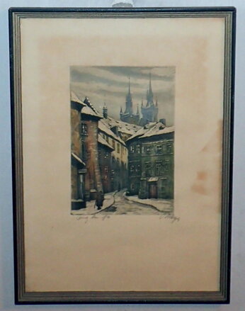 PRAHA TÝNSKÁ ULIČKA PRAHA MĚSTO MĚST - MAYER MEYER JOSEF