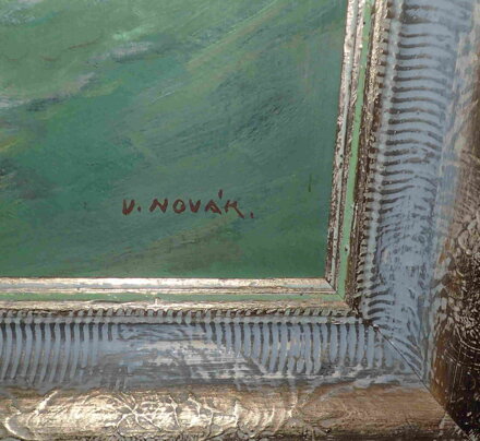 BŘÍZY U ŘEKY V LÉTĚ - NOVÁK VLÁĎA VLADIMÍR
