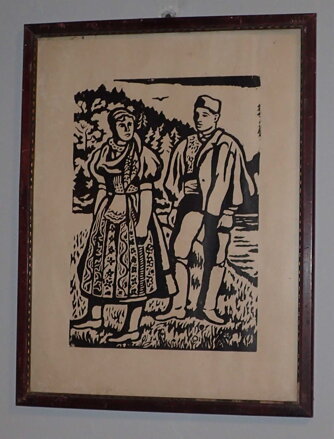PÁR V KROJÍCH - NEZNÁMÝ AUTOR