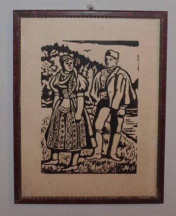 PÁR V KROJÍCH - NEZNÁMÝ AUTOR