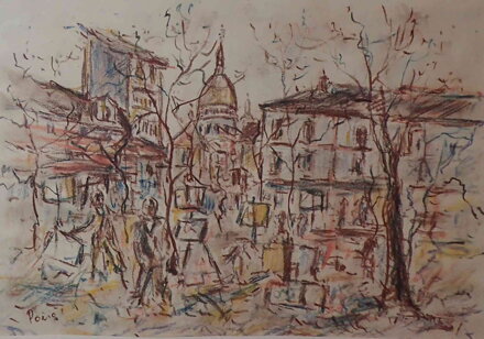 PAŘÍŽ MONTMARTRE - SIGNOVÁN