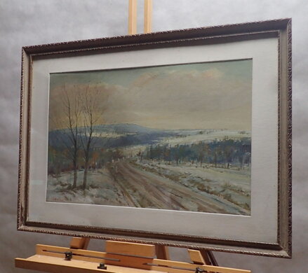 CESTA V ZIMNÍ KRAJINĚ - IMPRESE - LACINA BOHDAN