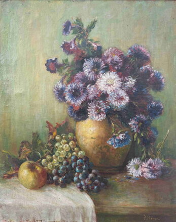 FIALOVÉ KVĚTINY S OVOCEM - PEŘINA VÁCLAV