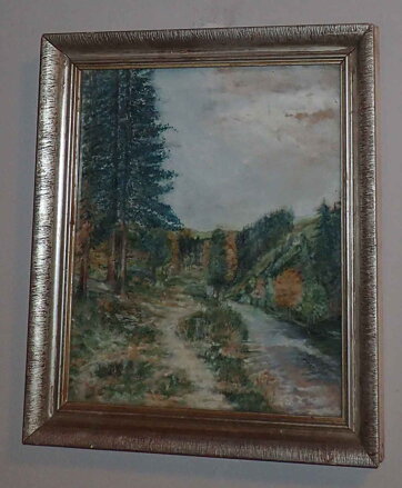 PĚŠINA U POTOKA - NEZNÁMÝ AUTOR
