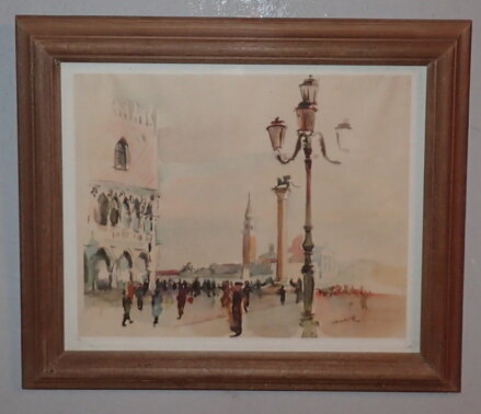 PIAZZETTA SAN MARCO A PALAZZA DUCALE V BENÁTKÁCH - REPRODUKCE