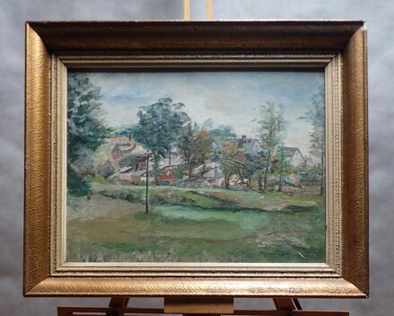 POHLED NA VESNIČKU - NEZNÁMÝ AUTOR