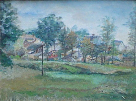 POHLED NA VESNIČKU - NEZNÁMÝ AUTOR