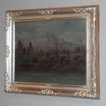 PRAHA HRADČANY A KARLŮV MOST - NEZNÁMÝ AUTOR
