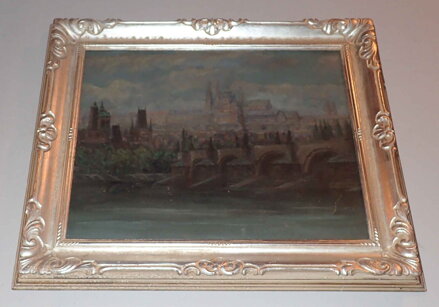 PRAHA HRADČANY A KARLŮV MOST - NEZNÁMÝ AUTOR