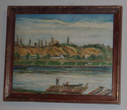 PRAHA VLTAVA POD BARRANDOVEM - NEZNÁMÝ AUTOR