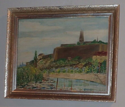 PRAHA VLTAVA POD VYŠEHRADEM - NEZNÁMÝ AUTOR