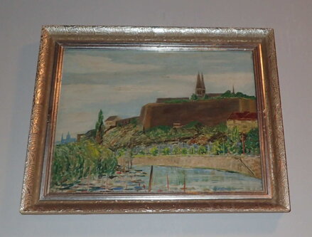 PRAHA VLTAVA POD VYŠEHRADEM - NEZNÁMÝ AUTOR
