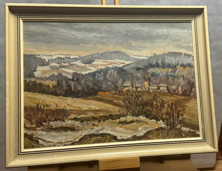 PRVNÍ SNÍH V KRAJINĚ - NEZNÁMÝ AUTOR