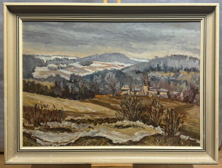 PRVNÍ SNÍH V KRAJINĚ - NEZNÁMÝ AUTOR