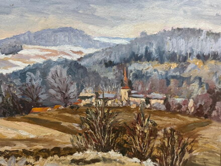 PRVNÍ SNÍH V KRAJINĚ - NEZNÁMÝ AUTOR