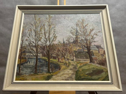 ŘEKA VE MĚSTĚ - NEZNÁMÝ AUTOR