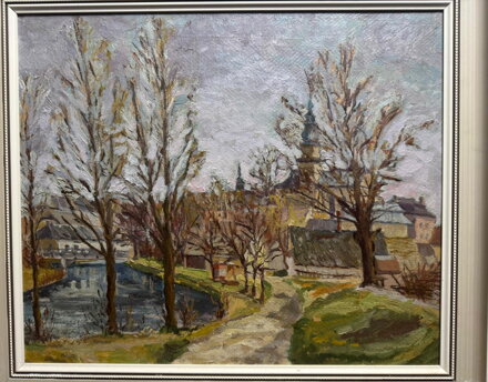 ŘEKA VE MĚSTĚ - NEZNÁMÝ AUTOR