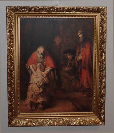 NÁVRAT MARNOTRATNÉHO SYNA - REPRODUKCE - REMBRANDT HARMENSZOON VAN RIJN