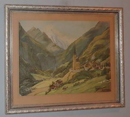 VES S KOSTELEM POD HORAMI - RICHTER BRUNO