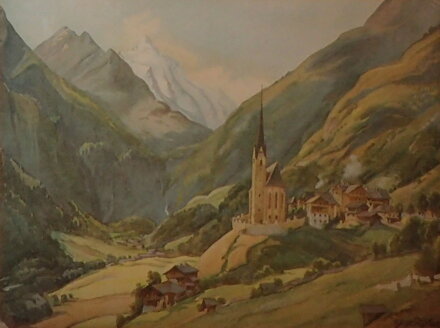 VES S KOSTELEM POD HORAMI - RICHTER BRUNO