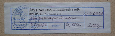 POD PÍSECKÝM HRADEM - SAHULA JOSEF