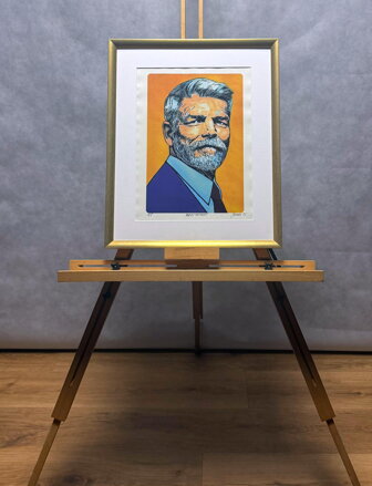 POP ART PREZIDENT PETR PAVEL - SAUDEK PATRIK