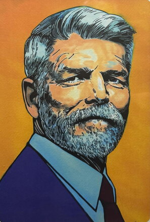 POP ART PREZIDENT PETR PAVEL - SAUDEK PATRIK
