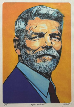 POP ART PREZIDENT PETR PAVEL - SAUDEK PATRIK