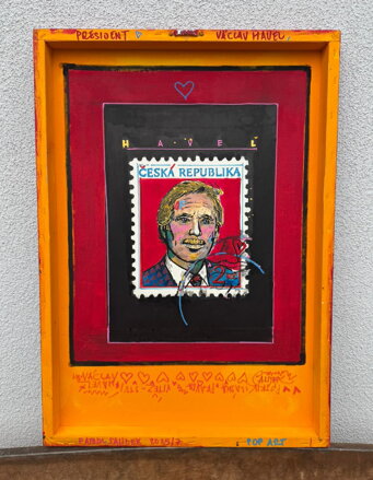 PRESIDENT VÁCLAV HAVEL POP ART - SAUDEK PATRIK