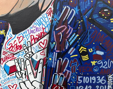 PRESIDENT VÁCLAV HAVEL POP ART - SAUDEK PATRIK