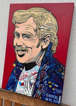PRESIDENT VÁCLAV HAVEL POP ART - SAUDEK PATRIK