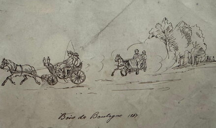 BULOŇSKÝ LESÍK - BOIS DE BOULOGNE 1864 - SCHÖNBORN FRITZ