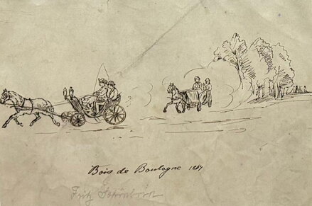 BULOŇSKÝ LESÍK - BOIS DE BOULOGNE 1864 - SCHÖNBORN FRITZ