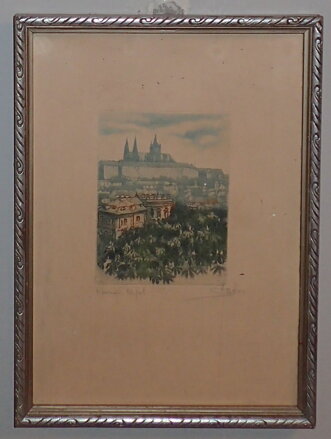 PRAHA POHLED NA PRAŽSKÝ HRAD - ŠEBOR OLDŘICH