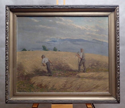 SEČENÍ KOSOU O ŽNÍCH - SIGNOVÁN