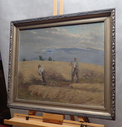 SEČENÍ KOSOU O ŽNÍCH - SIGNOVÁN